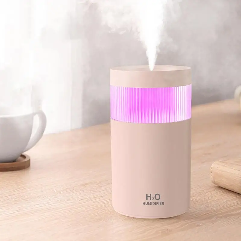Small Humidifiers Portable Portable Humidifier 300ML Rechargeable Auto Shut-Off Humidifiers With Colorful Lights For Sleeping