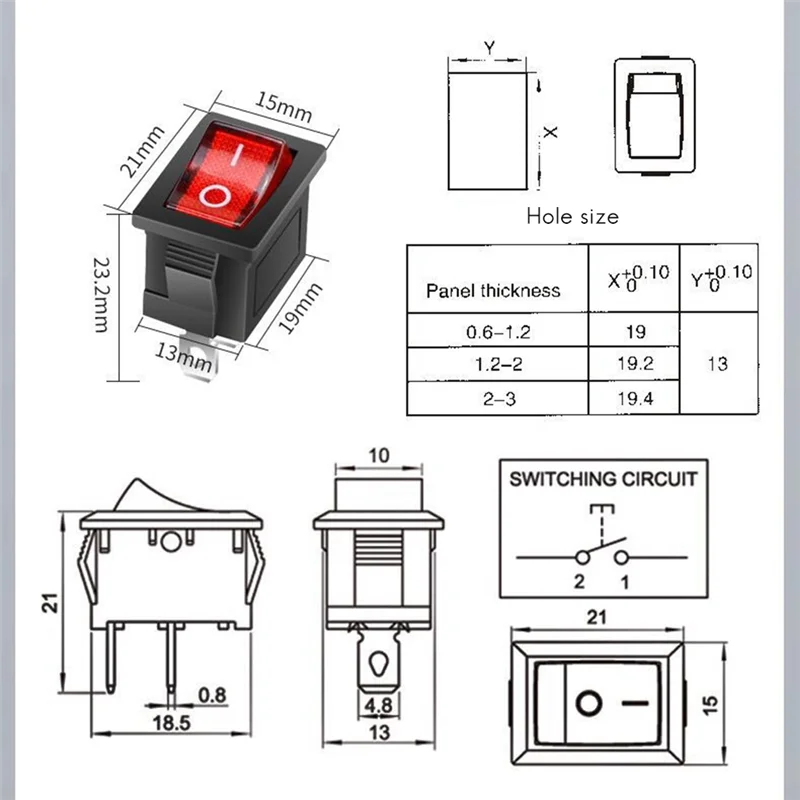 IP67 Waterproof Inline Switch 12V DC 20A High Current