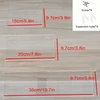 2Pcs Transparent Storage Rack Acrylic U-shaped Wall-mounted Storage Shelf Home Wall Decor 2