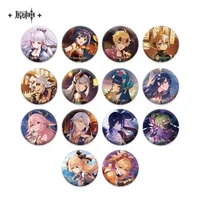 Sunsyea Genshin Impact Official Merch miHoYo Original Authentic Theme Series Badge Xiao Kazuha Zhongli Shogun Venti Klee Yelan