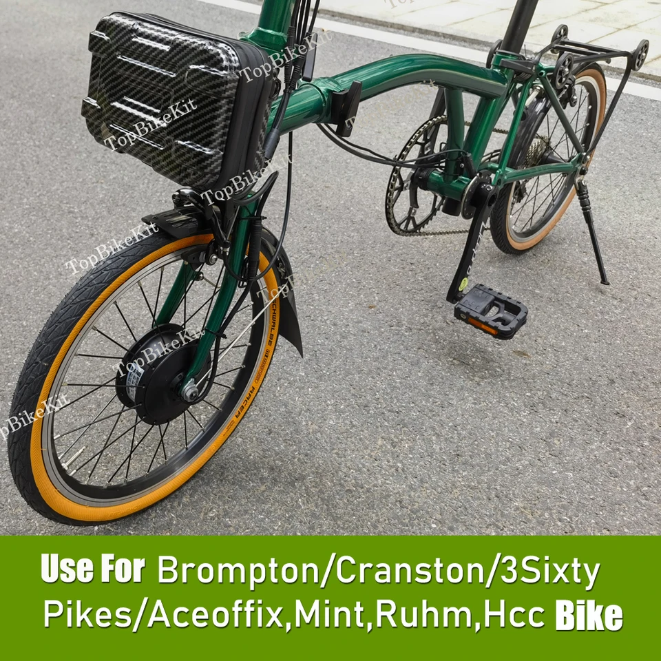 ブロンプトン用折りたたみ自転車フロントバッグ/豚鼻バッグバッテリー