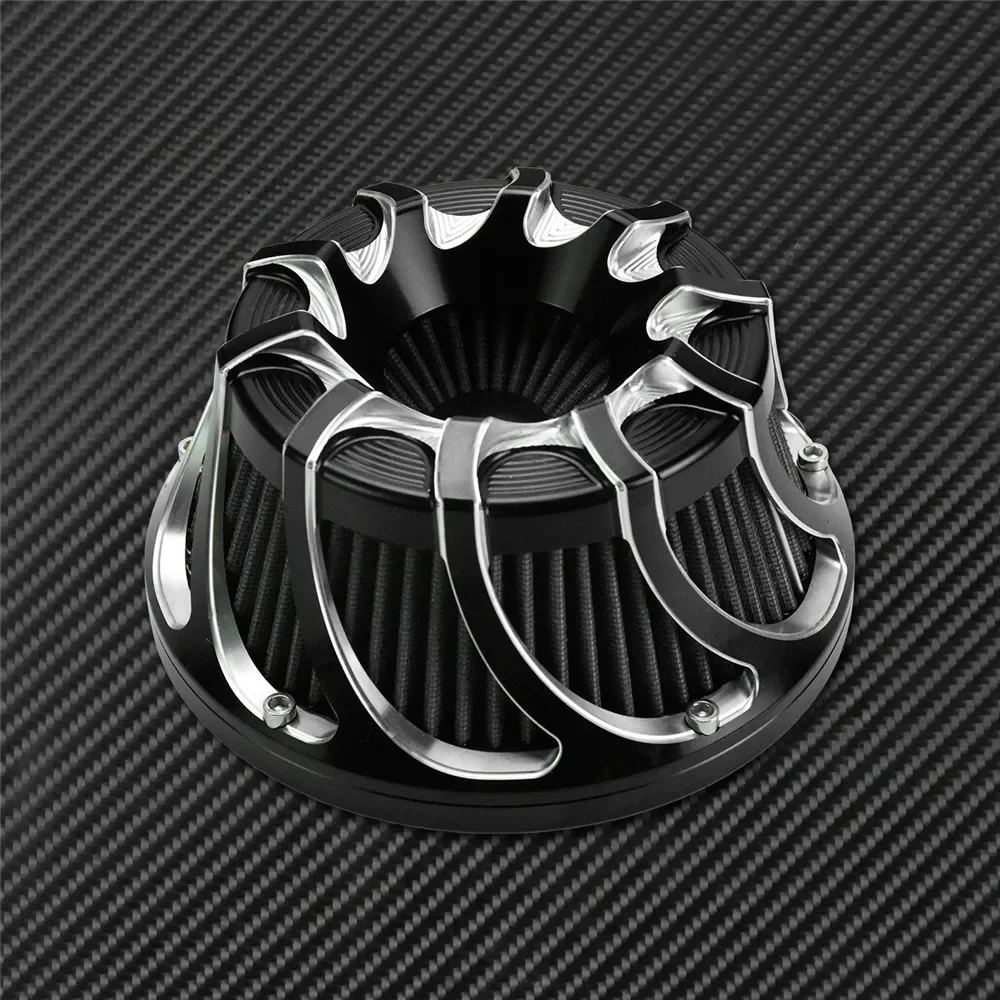 Moto Filtro Aria Pulitore Filtro di Aspirazione Elemento Grigio Per Harley Sportster XL Dyna Touring Street Electra Road Glide Softail - Image 4