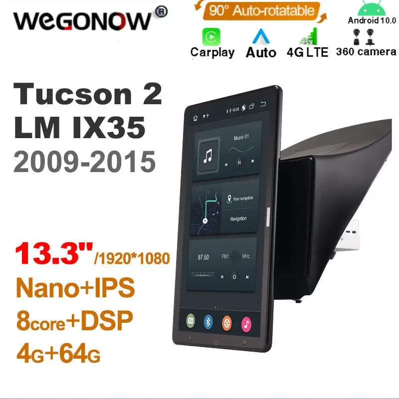 

Android10.0 Ownice Car Radio 2din for Hyundai Tucson 2 LM IX35 2009-2015 Car Auto Audio Video System Unit HDMI 13.3'' 1920*1080