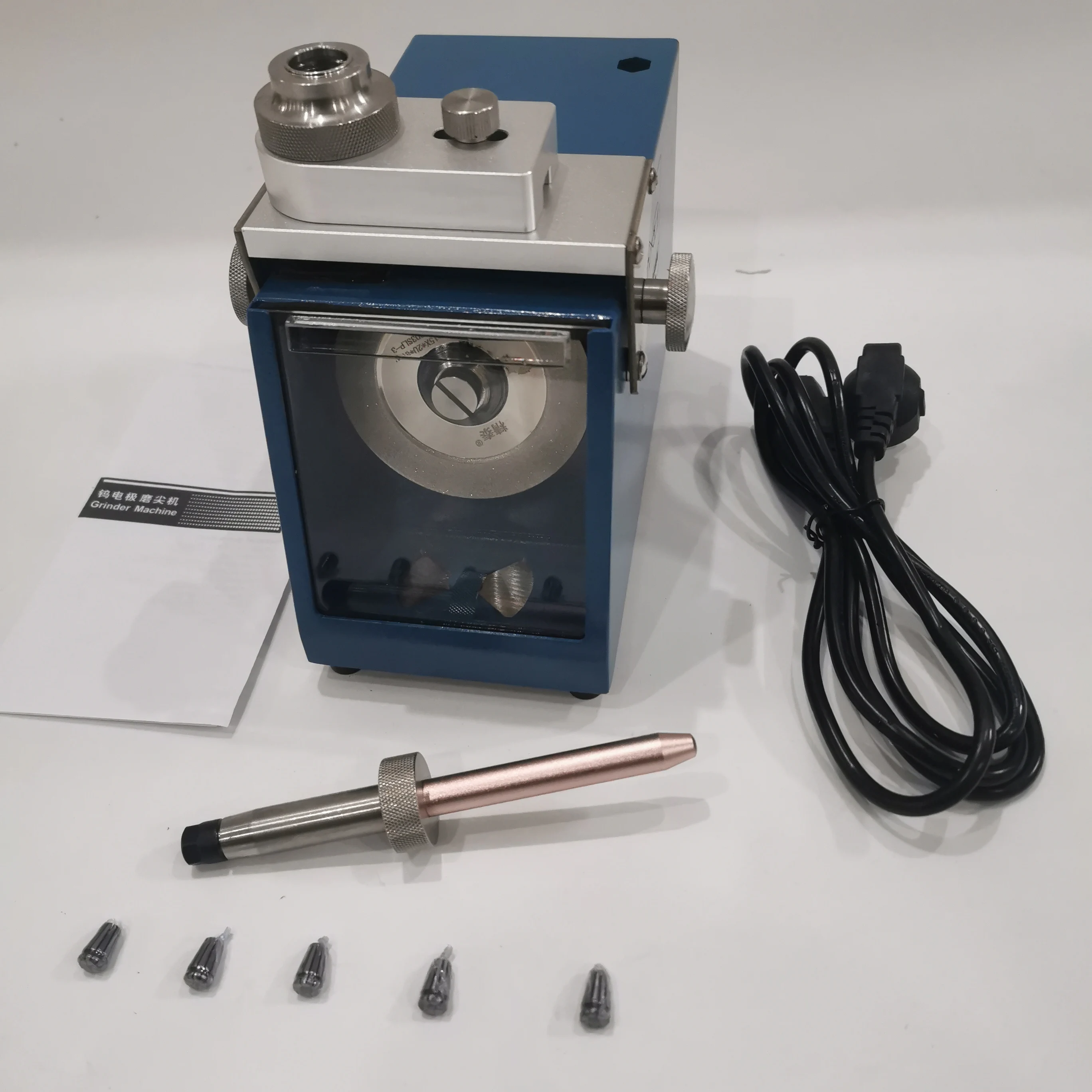 TIG Welder Tungsten Electrode Sharpener Grinder | 0–60° Angle Adjustable Grinding Machine 110V/220V detail image 1