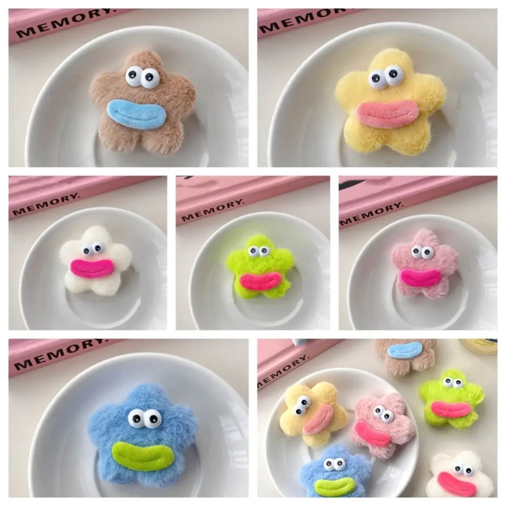 

Funny Plush Doll Hair Clip Korean Style Star Shape Ugly Doll Duckbill Clip Side Clips Hair Accessories Cartoon Hairpin Female