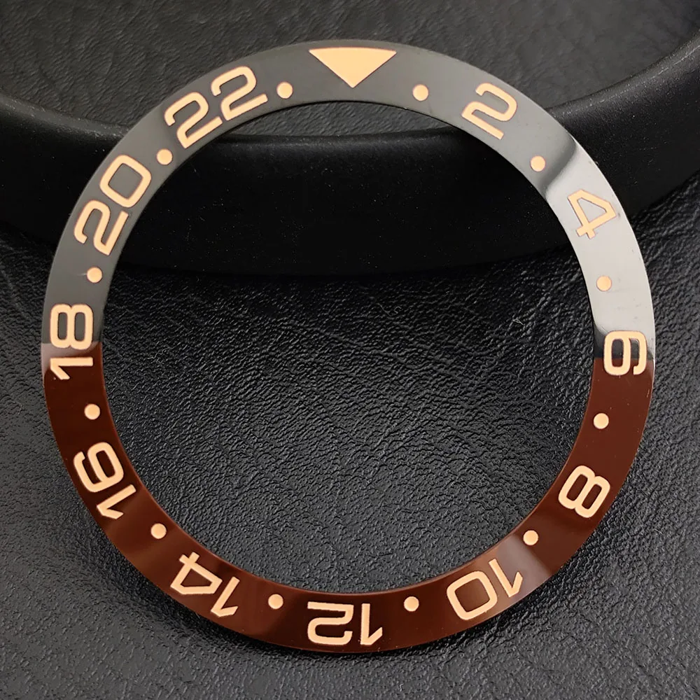 38mm Ceramic Diving Bezel Insert for Men's Watch Replacement