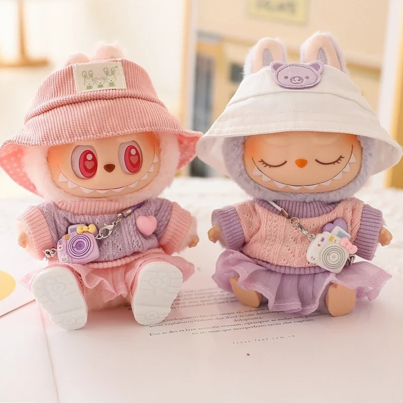 thumbnail image 2 of For Plush 20cm Doll Clothes Dress Up Clothing Ancient Han Fu Coats Set 2 of 14