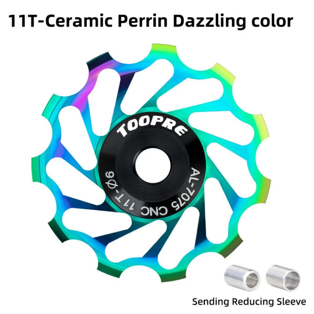 11T/13T Bicycle Rear Derailleur Bearing AL7075 CNC Positive Negative Tooth Bike Rear Derailleur Pully Durable Ultra-quiet