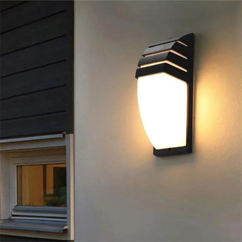 Waterproof Outdoor Garden Lighting E27 Wall Mount LED Wall Lamps For Corridor Yard Patio Glass Light Fixture Copper Sconce wall light