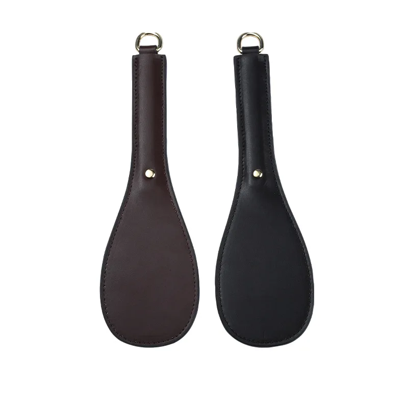 28.4CM PU Leather Equestrian Paddle Horse Whip, Slap Equestrianism Oval Paddle 4