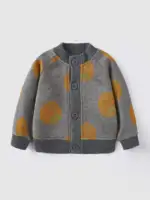 Autumn winter Newborn Lnfant Baby  Boys and Girls Knitting Coat Long SleeveKids Fashion  Cute Cartoon Baby Clothing 4