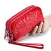 Genuine Leather Wallet Handbags For Women Embossing Process Rectangle Small Luxury Designer Female Messenger Purse 3