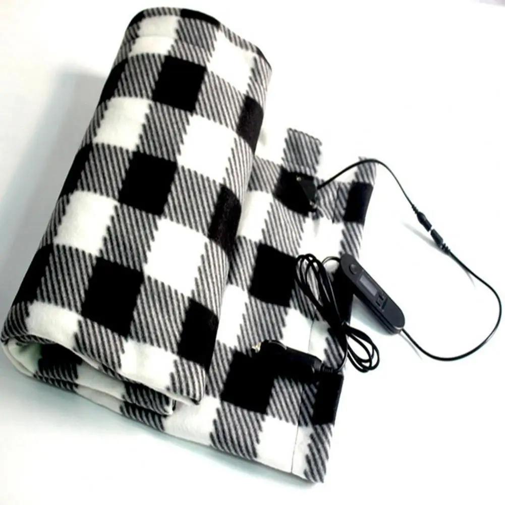 Electric Heated Blanket Lightweight Auto Heating Blanket Comfortable Energy-saving 12V Car Electric Heated Cover