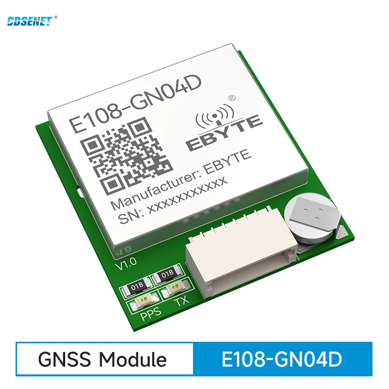 Multi Mode Satellite Positioning Module GPS Module Support BDS/GPS/GLONASS/GALILEO GNSS CDSENT E108-GN04D UART Ceramic Antenna