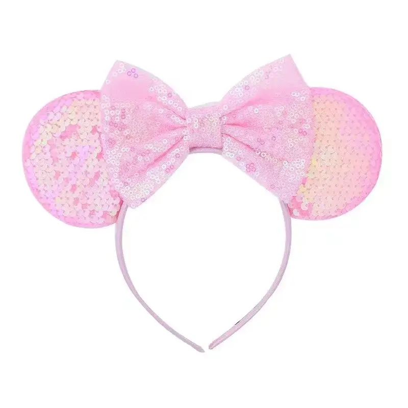 Anime Mouse Ears Headhand Cosplay Kawaii Cartoon Elastic Hair Accessories Party Sequin Bows Hairband Toys Children Adults Gift - Image 23