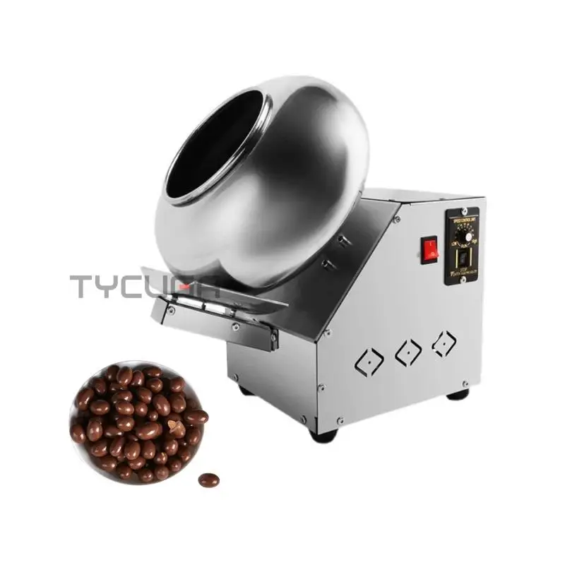 30/40CM Electric Peanut Sugar Coating Machine Stainless Steel Chocolate Coater Rounding Pills Film Coating Polishing Machine 3
