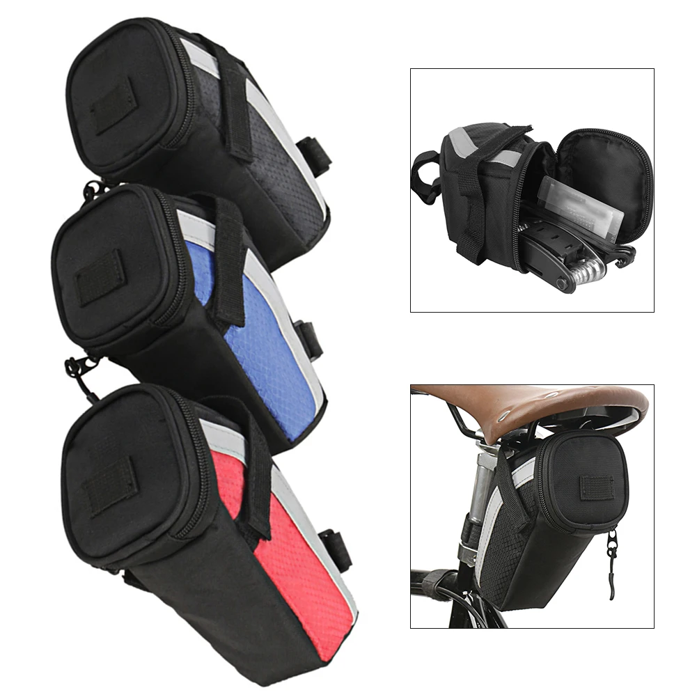 

Bicycle Tail Bag Mountain Road Bike Saddle Bag Splash-Proof Expandable Rear Bag For Storing Repair Tools Flashlights Wallets
