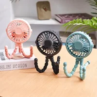 Multi Functional Student Baby Stroller Portable USB Rechargeable Lithium Battery Octopus Mini Fan