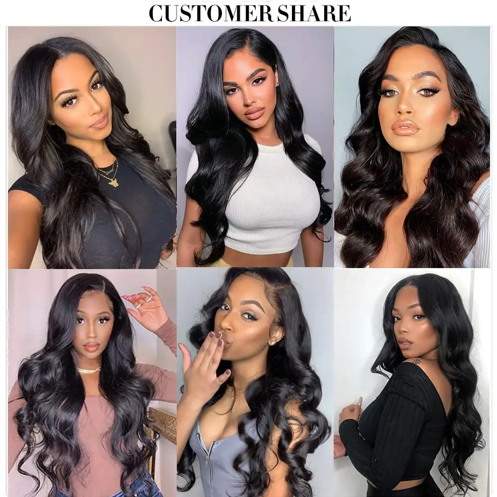 Body Wave Bundles Human Hair Bundle 100% Unprocessed 30 32 Inch Virgin 1 3 4 Bundle Brazilian Nature Body Weave Hair Extensions