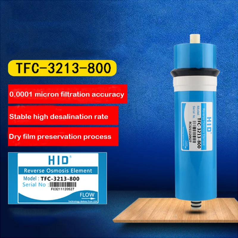 800G TFC-3213-800 Home Kitchen Reverse Osmosis RO Membrane Replacement Water System Filter Purifier Water Drinking Treatment