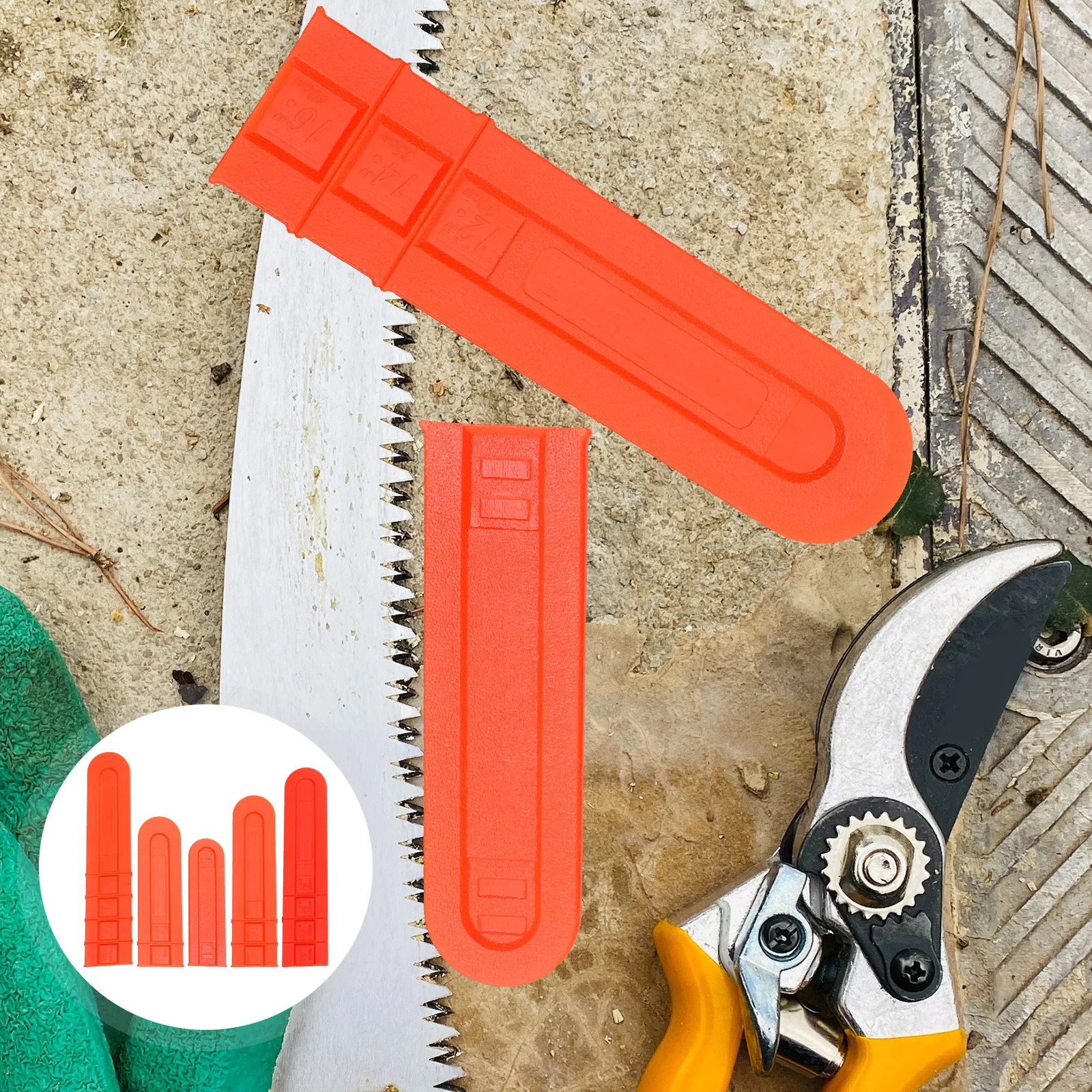5pcsChainsawBarCoversPlasticChainChainsawCoverGuardsChainsaw