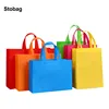 StoBag 25pcs Wholesale Non-woven Shopping Tote Bags Fabric Eco-friendly Storage Reusable Large Pouches Custom Logo(Extra Fee) 1