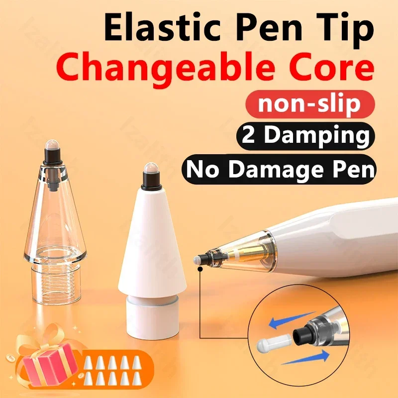 Pencil Tips 2B Replacement For Apple Pencil Pro 1st 2nd 3rd Generation Needle Tube Modification Silent With Replace Core