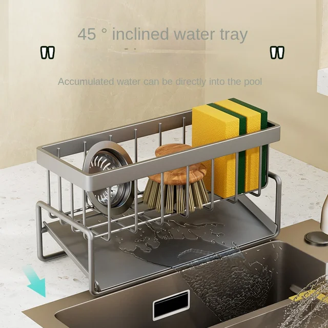 Sink Sponge & Dishcloth Drain Rack 5