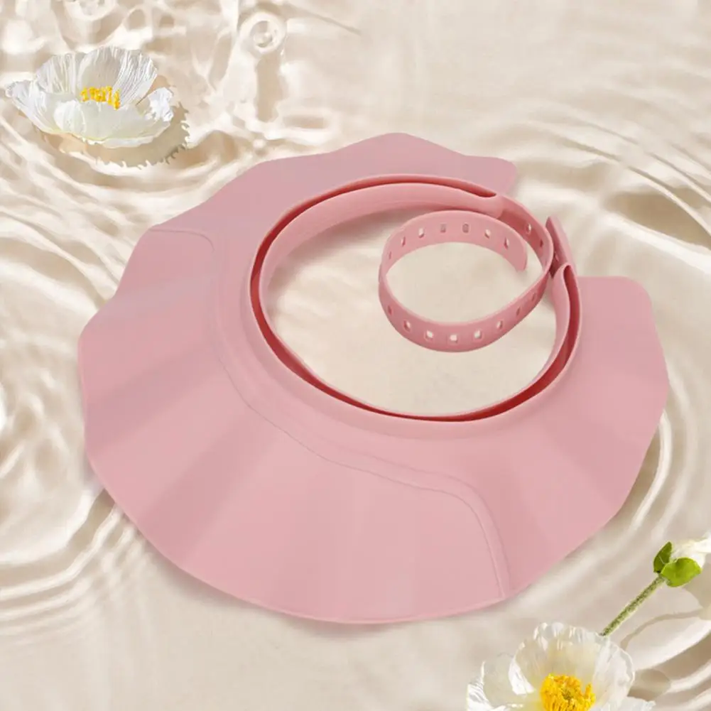 Adult adjustable shower cap shield for head ear eye protection