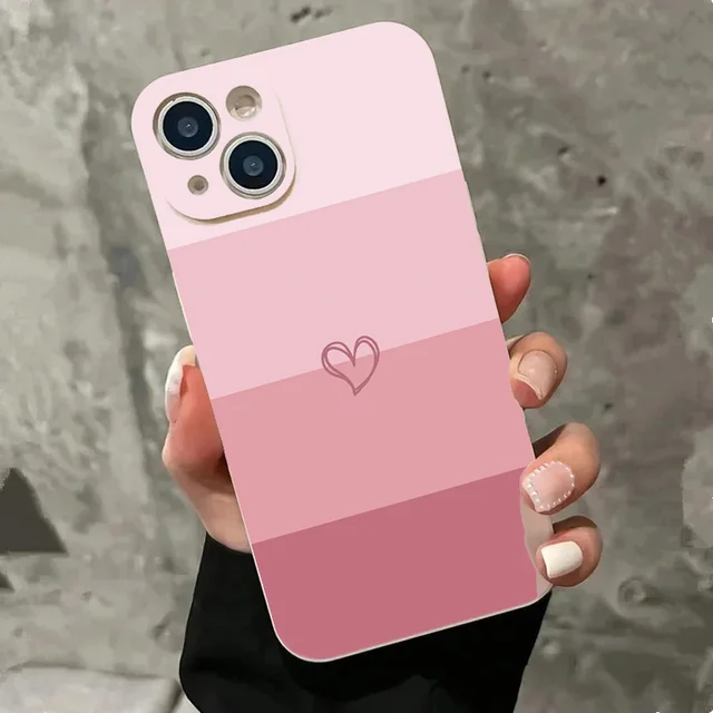 Ingrosso IPhone Custodia In Silicone A Cuore Per IPhone - Antishock, Multicolore, Compatibile Con IPhone 7-16 Pro Max Protezione Fotocamera IPhone