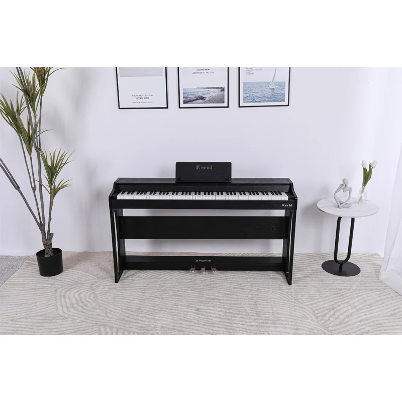 Good Quality Digital Piano Keybed Wood-grain Black High Standard Digit Piano Professional 88 Key Digital