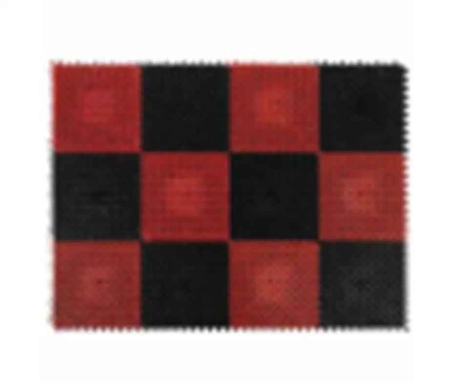 Mat 42*56 cm vortex grass black and red |