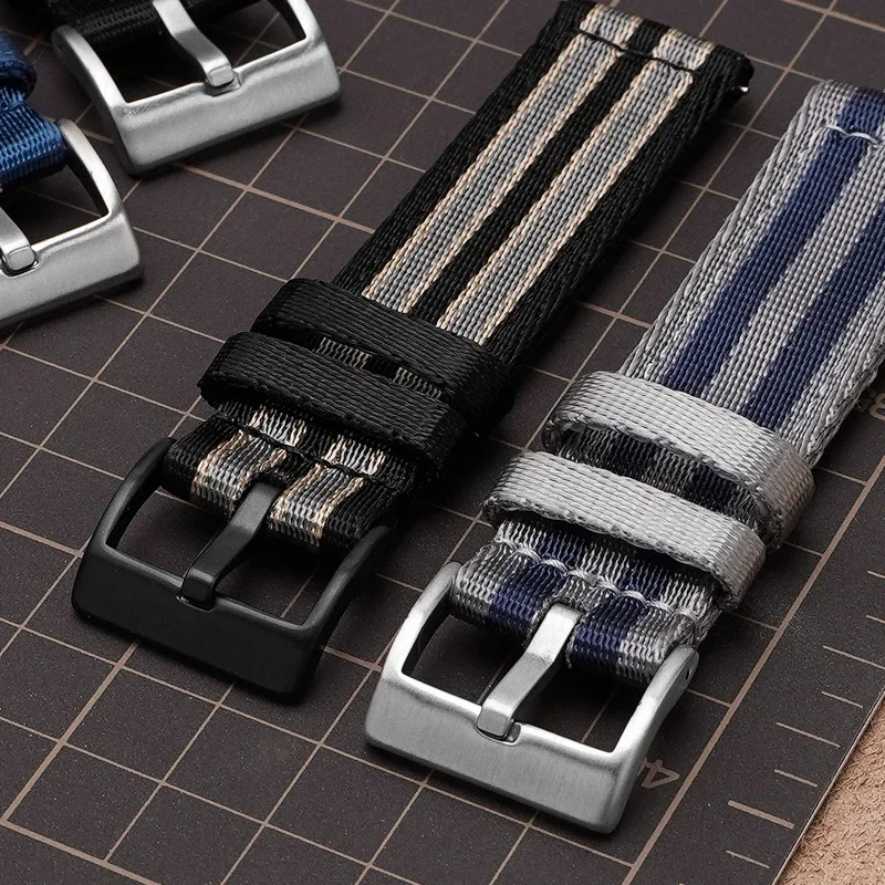 Premium Quick Release Nylon Fabric Strap - Universal Canvas Replacement Watch Band