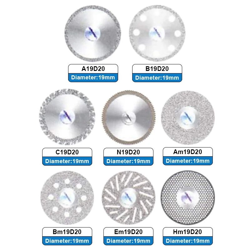 

5pcs/set Dental Lab Diamond Disc Cutting Dounle Sided Fine Grit Polishing Disc Dental Materials