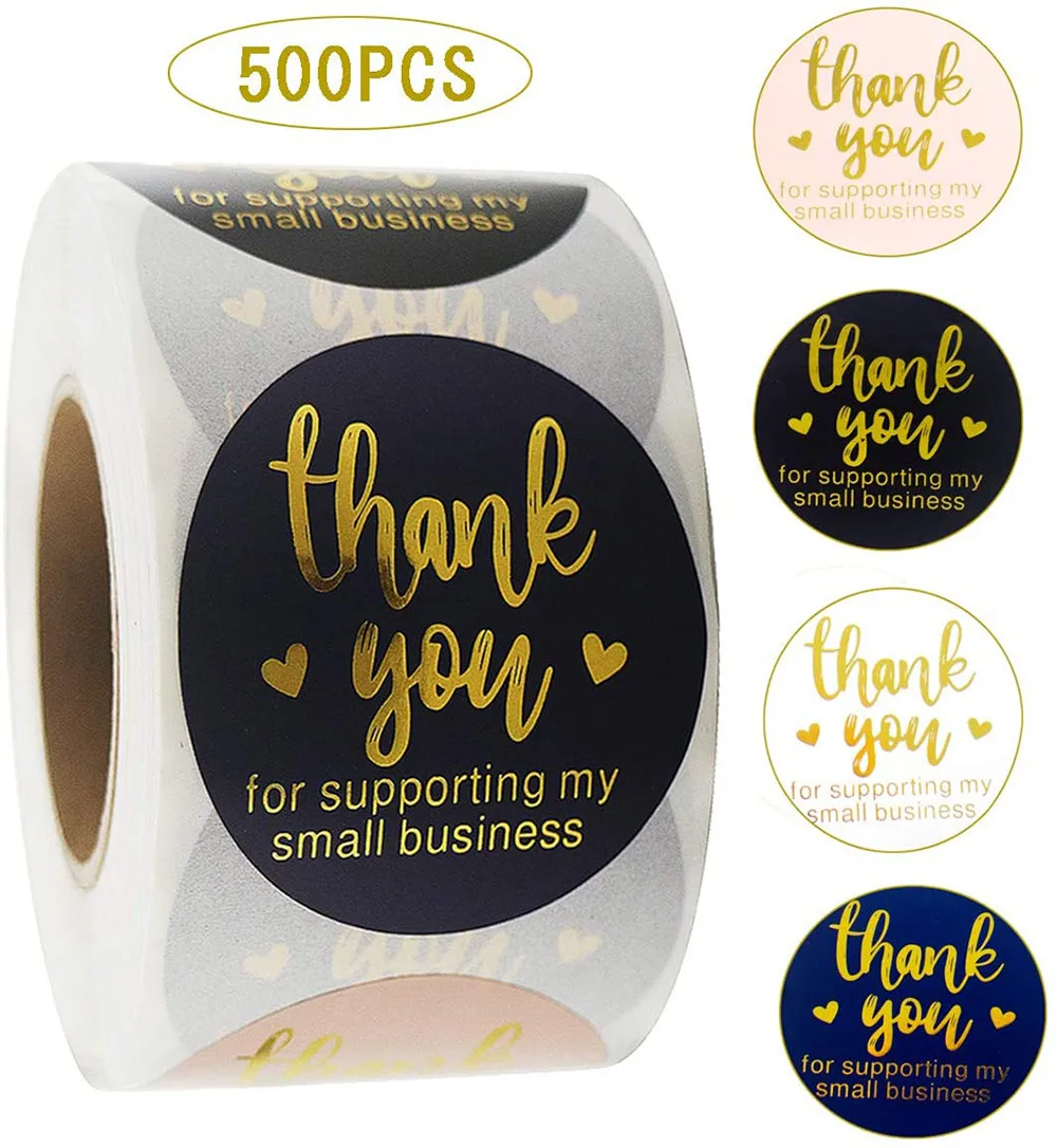 

50/roll 3.8 cm roll bronzing thanks for buying commercial decorative sticker labels.