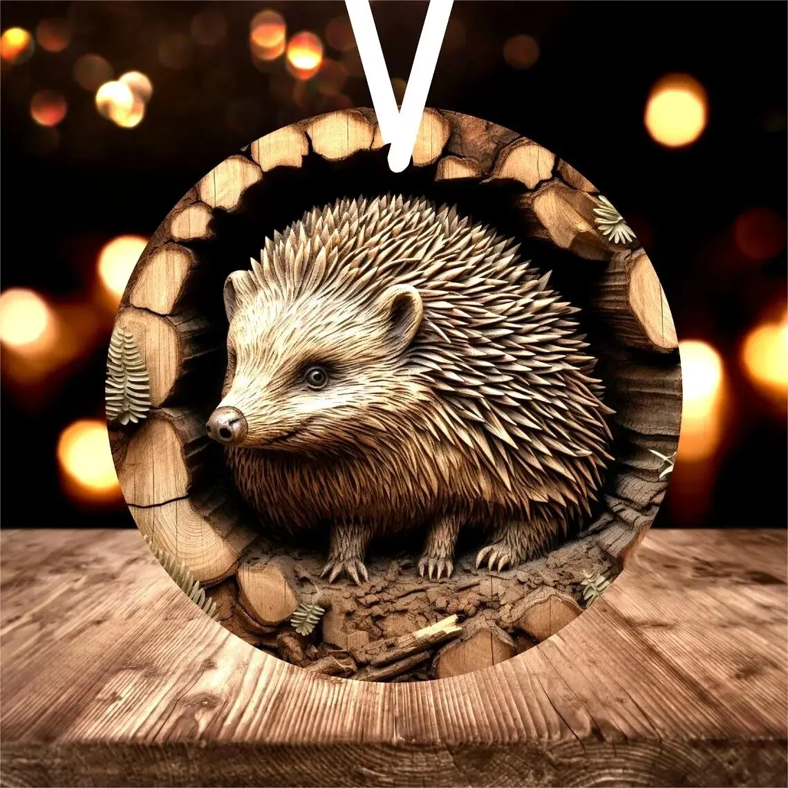 Description Picture 5 of item2D Cross Border Wolf Totem Animal Organic Glass Craft Animal Door Hanging Decoration Wall Hanging Wall Decoration