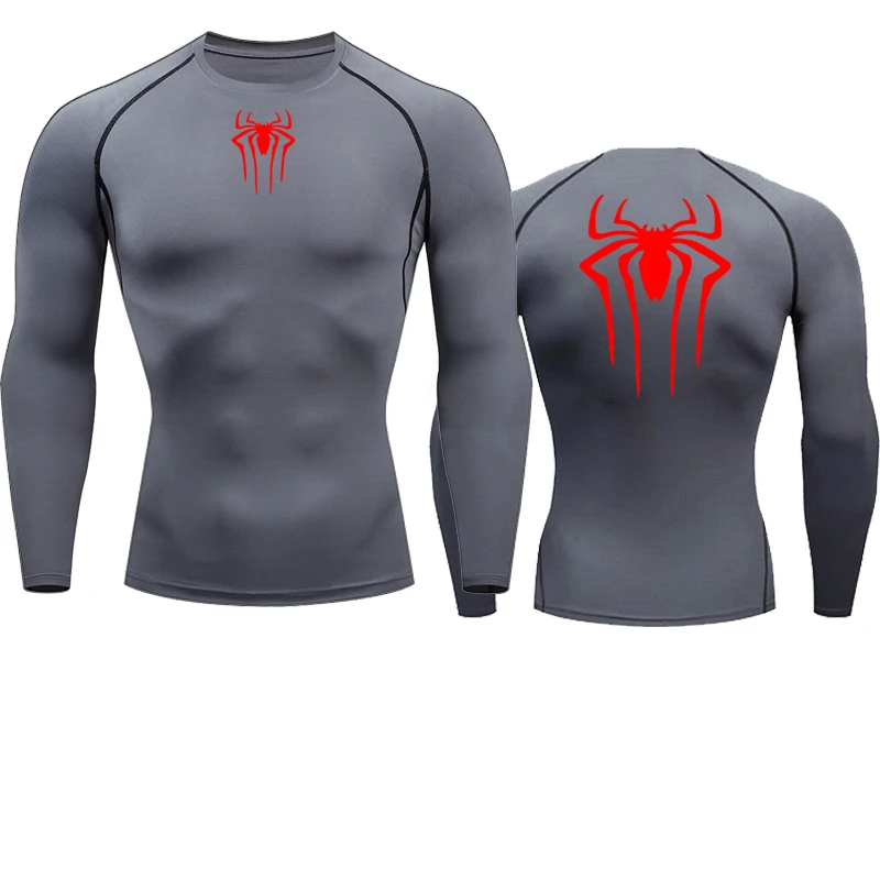 Sun Protection Sports Second Skin Running T-shirt Men's Fitness Rashgarda MMA Long Sleeves Compression Shirt Workout Clothing 3