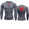 Sun Protection Sports Second Skin Running T-shirt Men's Fitness Rashgarda MMA Long Sleeves Compression Shirt Workout Clothing 3