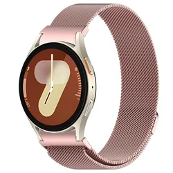 Premium Magnetic Loop Strap for Smartwatches - Durable No Gap Design Bracelet (Rose pink)