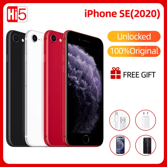 Unlock Original Apple iPhone SE 2020 iphone se2 A13 3G RAM 64/128/256GB ROM Hexa Core Phone 1821mAh Smartphone 4.7 Inch