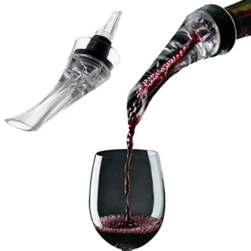 Wine Aerator Pourer Acrylic Aerating Pourer Red Wine Decanter Cap Spout Stopper Bottle Mouth Dispenser