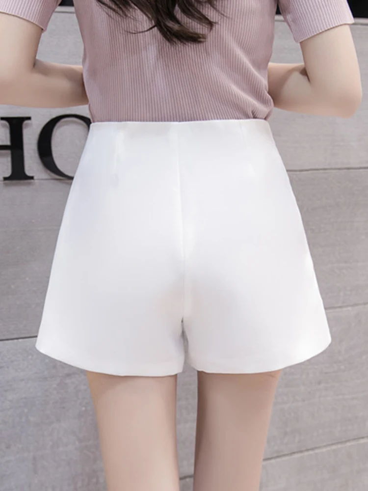 zara shorts Sungtin Summer New Fashion Casual Shorts for Women Korean High Waist Wide Leg Shorts Woman Office Lady 3XL Elegant Short Pants bike shorts women