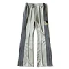 22aw Kapital Hirata and Hong Japan Style Tricolor Polyester Side Zipper Vertical Stripe Elastic Casual Popular Loose Pants 3