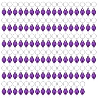 Pack of 100 LED Keychain Flashlight, 395Nm UV Keychain Flashlight, UV Light Flashlight Keychain,Purple 1