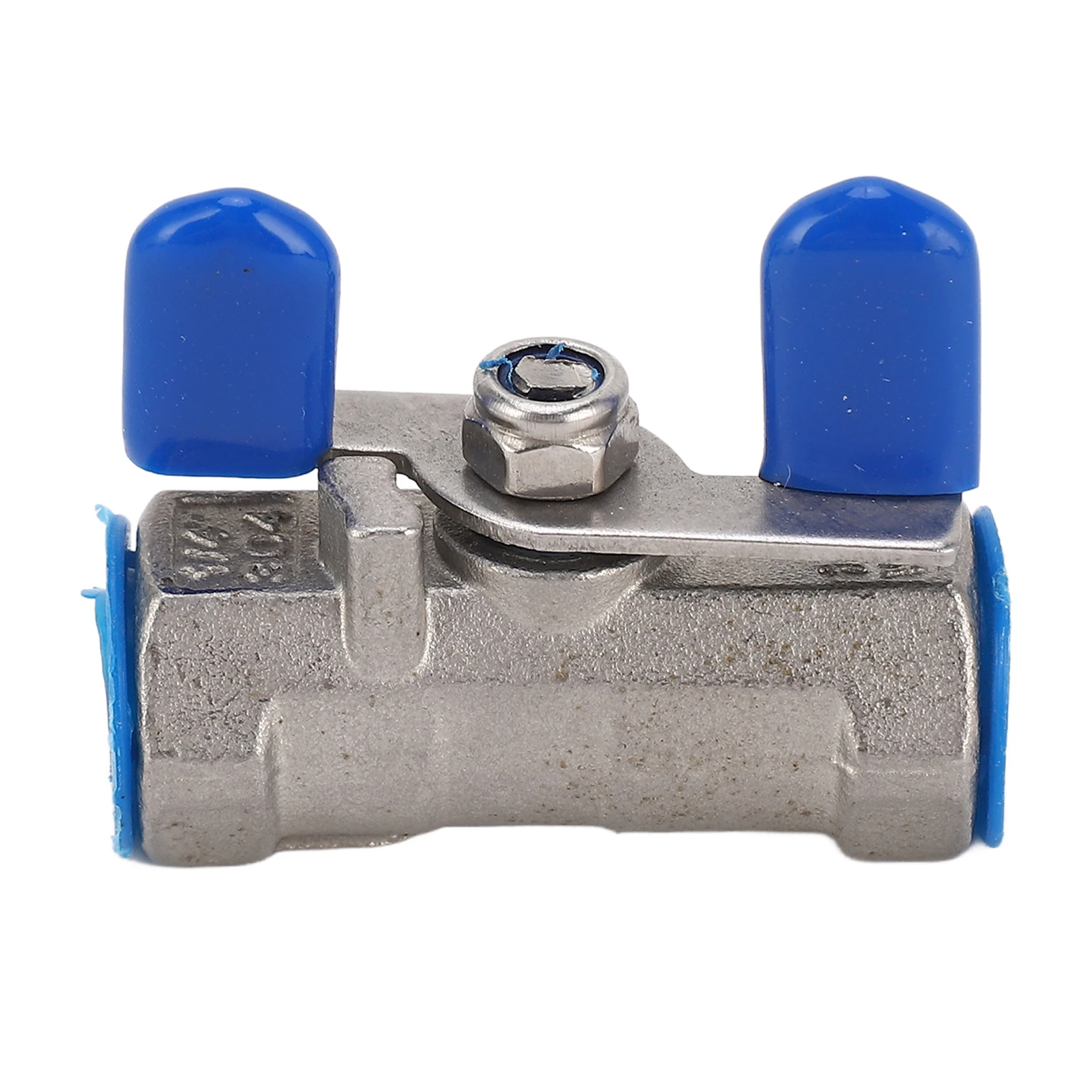 

1/4in NPT Ball Valve High Hardness 304 Stainless Steel Handle Female Thread NPT Ball Valve for Corner Rainwater Tank