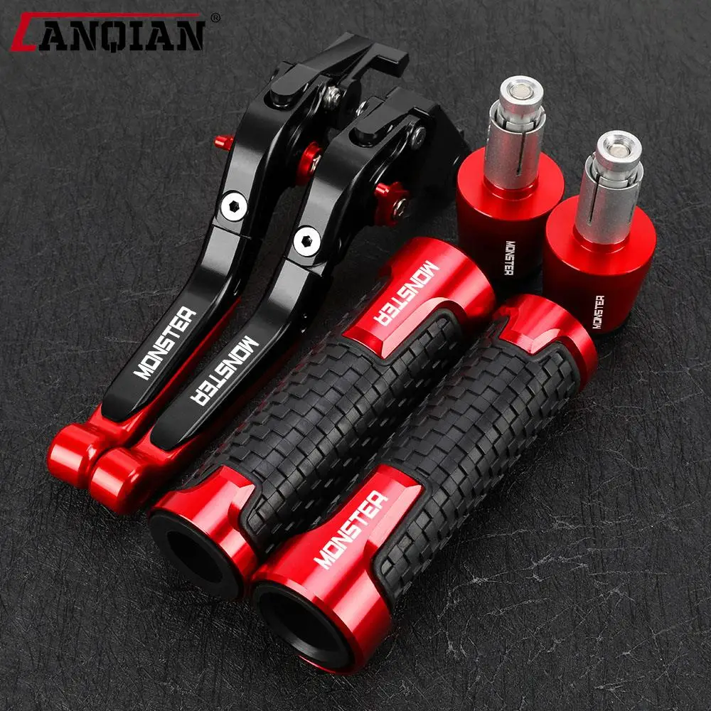 

Аксессуары для Ducati 400 MONSTER 620 695 696 MONSTERM 750 900 S2R800 Регулируемые тормозные рычаги сцепления руля Ручные захваты концы