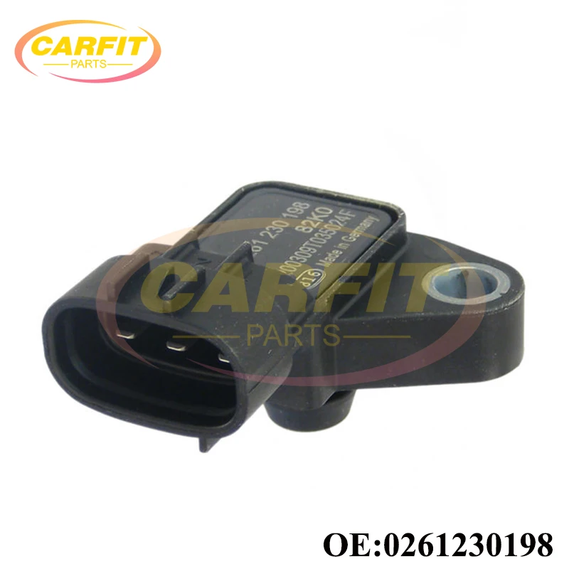 하이 퀄리티 OEM 0261230198 흡기 공기 매니폴드 앱솔루트 부스트 압력 맵 센서, 스즈키 오펠 복스홀 자동차 액세서리