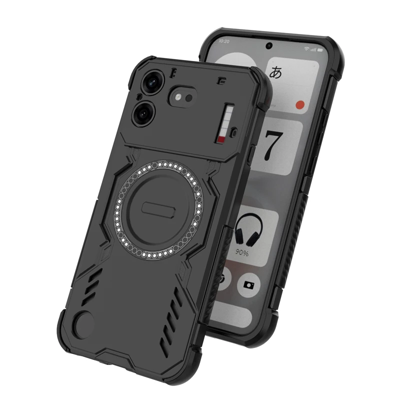 Enhanced Magnetic Wing Protective Case with Wireless Charging Compatibility