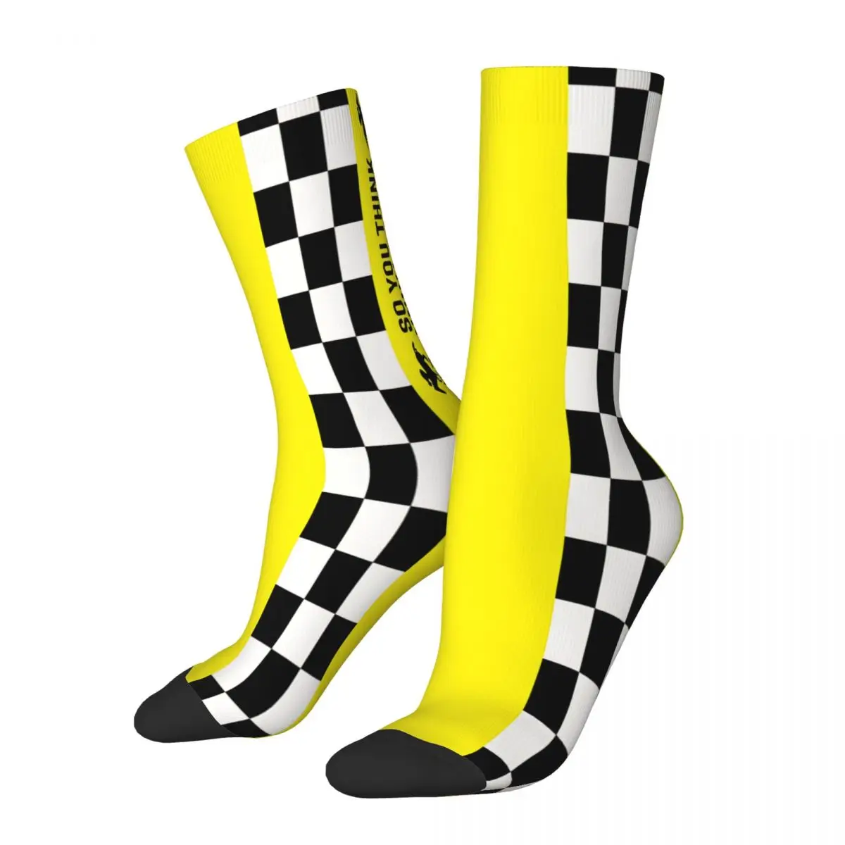 

So You Think Horse Racing Socks Male Mens Women Winter Stockings Harajuku