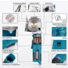 Hormy Electric Round Scissors Rotary Fabric Cutting Cloth Handheld Machine Leather Felt Cutting Power Tool For Bosch Battery 2